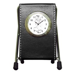 Bound Beauty Stationery Holder Clock