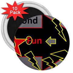 Raymond Fun Show 2 10 Pack Large Magnet (round) by hffmnwhly