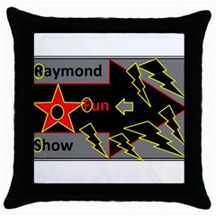 Raymond Fun Show 2 Black Throw Pillow Case by hffmnwhly