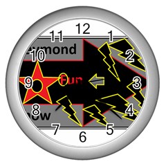 Raymond Fun Show 2 Silver Wall Clock by hffmnwhly