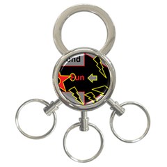 Raymond Fun Show 2 3-ring Key Chain by hffmnwhly