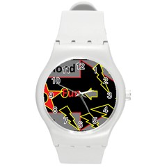 Raymond Fun Show 2 Round Plastic Sport Watch Medium by hffmnwhly