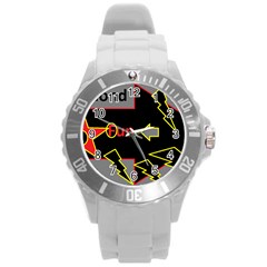 Raymond Fun Show 2 Round Plastic Sport Watch Large by hffmnwhly