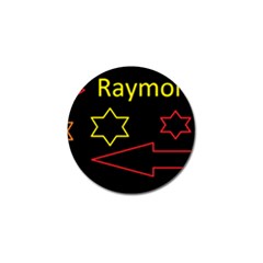 Raymond Tv 4 Pack Golf Ball Marker by hffmnwhly