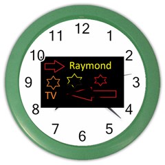 Raymond Tv Colored Wall Clock