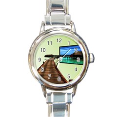 Virtual Tv Classic Elegant Ladies Watch (round) by anasuya