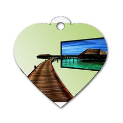 Sony Tv Twin-sided Dog Tag (heart) by anasuya