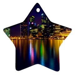 Night View Ceramic Ornament (star) by Unique1Stop