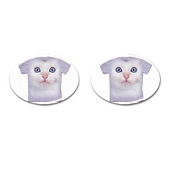 Cute Cat Oval Cuff Links by SweetCat