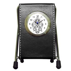 Tribal Stationery Holder Clock by Paladin7