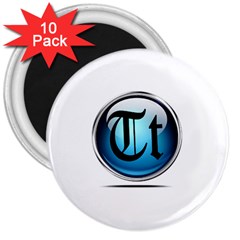 Small Logo Of Trickytricks 3  Button Magnet (10 Pack) by mytrickytricks