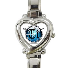 Small Logo Of Trickytricks Heart Italian Charm Watch  by mytrickytricks