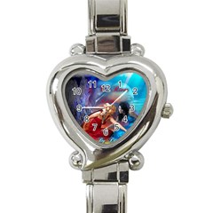 As The River Rises Heart Italian Charm Watch  by AuthorPScott