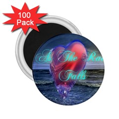 As The Rain Falls 2 25  Button Magnet (100 Pack) by AuthorPScott