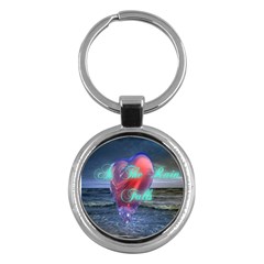 As The Rain Falls Key Chain (round) by AuthorPScott