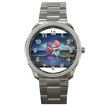 As The Rain Falls Sport Metal Watch Front