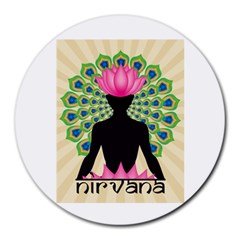 Me & Nirvana 8  Mouse Pad (round) by NIRVANA