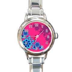 4 Round Italian Charm Watch