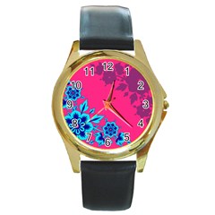 4 Round Metal Watch (gold Rim)  by fatfatiya