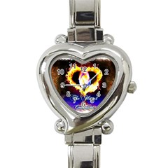 Thefloralcovenant Heart Italian Charm Watch  by AuthorPScott