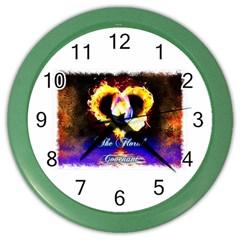 Thefloralcovenant Wall Clock (color) by AuthorPScott