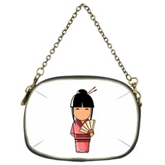 Japanese Geisha Chain Purse (two Side) by KujiKujistore