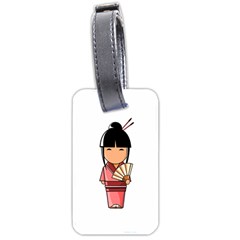 Japanese Geisha Luggage Tag (two Sides) by KujiKujistore