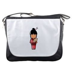 Japanese Geisha Messenger Bag by KujiKujistore