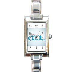 Cool Designs Store Rectangular Italian Charm Watch by CoolDesignsStore