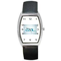 Cool Designs Store Tonneau Leather Watch by CoolDesignsStore