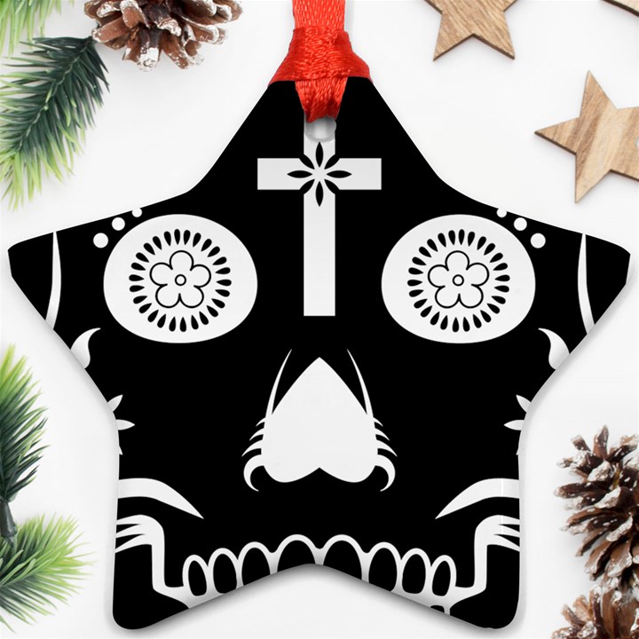 Sugar Skull Star Ornament