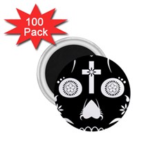 Sugar Skull 1 75  Button Magnet (100 Pack) by asyrum