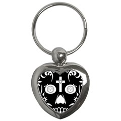 Sugar Skull Key Chain (heart) by asyrum