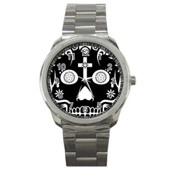 Sugar Skull Sport Metal Watch by asyrum