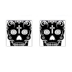 Sugar Skull Cufflinks (square)