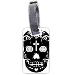 Sugar Skull Luggage Tag (one Side) by asyrum