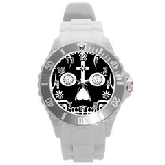 Sugar Skull Plastic Sport Watch (large) by asyrum