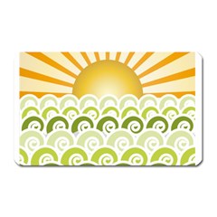 Along The Green Waves Magnet (rectangular) by tees2go