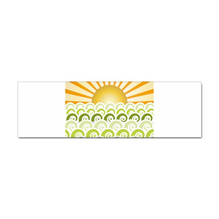 Along The Green Waves Bumper Sticker 100 Pack