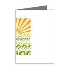 Along The Green Waves Mini Greeting Card by tees2go