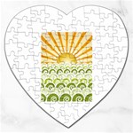 Along The Green Waves Jigsaw Puzzle (Heart) Front