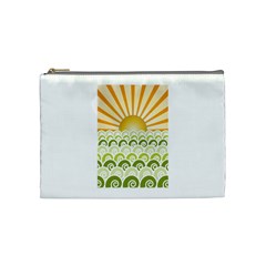 Along The Green Waves Cosmetic Bag (medium) by tees2go