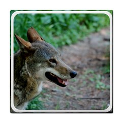 Red Wolf Ceramic Tile by AnimalLover