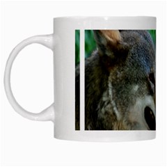 Red Wolf White Coffee Mug by AnimalLover