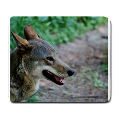 Red Wolf Large Mouse Pad (rectangle) by AnimalLover