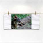 Red Wolf Hand Towel Front