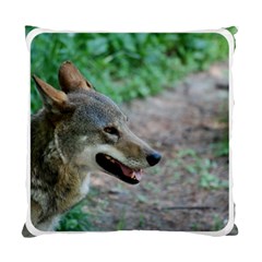 Red Wolf Cushion Case (one Side) by AnimalLover