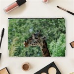 Cute Giraffe Cosmetic Bag (Large) Back