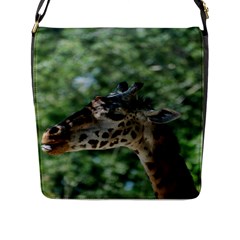 Cute Giraffe Flap Closure Messenger Bag (large) by AnimalLover