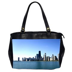 Chicago Skyline Oversize Office Handbag (two Sides) by canvasngiftshop